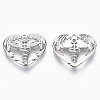 Brass Micro Pave Cubic Zirconia Pendants KK-R130-020P-NF-2