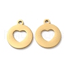 Ion Plating(IP) 304 Stainless Steel Charms STAS-Q303-11G-1