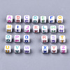 Opaque White Acrylic Beads SACR-R252-02-4
