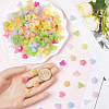 SOFPLATE 500Pcs 10 Colors Acrylic Bead Caps TACR-SP0001-08-3