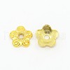 Tibetan Style Alloy Bead Caps TIBEB-EA478Y-G-FF-2