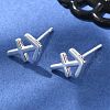 S925 Sterling Silver Stud Earrings EJEW-K303-01S-09-1