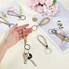 CRASPIRE 20Pcs 2 Colors Braided PU Leather Keychain KEYC-CP0001-20-3