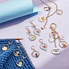 Alloy Enamel Pendant Locking Stitch Markers HJEW-PH01891-4