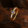 925 Sterling Silver Micro Pave Cubic Zirconia Finger Rings for Women PV7544-4-1