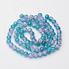 Crackle Glass Beads Strands X-CCG-Q002-10mm-06-2