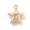 Brass Micro Pave Cubic Zirconia Pendants KK-D283-14G-1