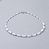 Glass Seed Beaded Necklaces NJEW-JN02596-2