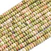Natural Unakite Beads Strands G-P575-A12-4x2mm-02-2