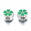 Alloy Enamel European Beads MPDL-T005-005-RS-4