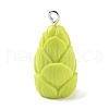 Opaque Resin Pendants RESI-G107-04B-1