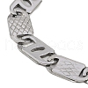 201 Stainless Steel Mariner Link Chain Bracelets BJEW-B078-54P-01-2
