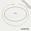Delicate Brass Textured Bar Link Chain Necklaces for Women OF4314-5