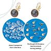 Unicraftale DIY Flat Round Blank Dome Earring Making Kit DIY-UN0003-78-5