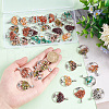   8Pcs 8 Styles Natural & Synthetic Mixed Stone Chip Pendants G-PH0002-14-3