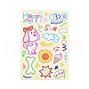 8Pcs PVC Self-Adhesive Stickers STIC-L001-03-2