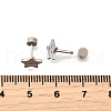 304 Stainless Steel Stud Earrings EJEW-H161-01P-K-5