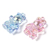 Electroplate Transparent UV Plating Acrylic Pendants OACR-I014-27-3