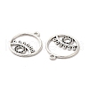 Tibetan Style Alloy Pendant Rhinestone Settings TIBE-B001-12AS-2