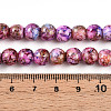 Baking Painted Glass Beads Strands X1-DGLA-N003-8mm-B03-5