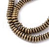 Electroplated Non-magnetic Hematite Beads Strands G-P571-B01-01B-3