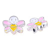 Transparent Acrylic Enamel Beads TACR-N012-007F-3