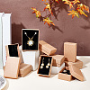   20Pcs 2 Styles Kraft Cotton Filled Cardboard Paper Jewelry Set Boxes CBOX-PH0002-21-2