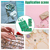 GOMAKERER 2Pcs Retro Rectangle Silk Zipper Roll Pouches ABAG-GO0001-02D-7