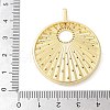 Brass Micro Pave Cubic Zirconia Pendants X-KK-K298-47G-3