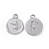 Non-Tarnish 304 Stainless Steel Pendants STAS-C003-04P-2