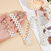 CRASPIRE 1Pc Acrylic Pearl Braided Stretch Chain Belts AJEW-CP0008-12A-3
