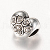 Alloy Rhinestone European Beads MPDL-T002-B03-1