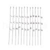 Non-Tarnish 304 Stainless Steel Charm Bracelet for Women BJEW-F436-P-3