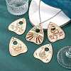 40Pcs 4 Styles Unfinished Wood Planchettes WOOD-CJ0001-76-6