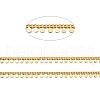 Rack Plating Real Brass Curb Chains KK-E015-01G-2