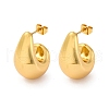 J-Shaped 304 Stainless Steel Stud Earrings EJEW-A125-25G-4