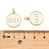 Brass Enamel Pendants KK-M324-05B-G-3