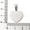 Non-Tarnish 304 Stainless Steel Pendants STAS-I135-12P-B-3
