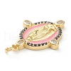 Brass Micro Pave Cubic Zirconia Pendants ZIRC-P200-11A-G01-3