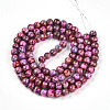 Baking Painted Glass Beads Strands X1-DGLA-N003-8mm-B03-3