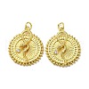 Real 18K Gold Plated Brass Pendants KK-L209-016G-1