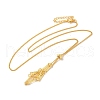 Rack Plating Brass Macrame Pouch Necklace Making for Gemstone Nuggets KK-M285-02C-G-1