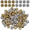 SOFPLATE 80Pcs 2 Colors Tibetan Style Alloy European Beads MPDL-SP0001-03-1