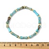 Natural Dyed Imperial Jasper Beads Stretch Bracelets for Men Women BJEW-L171-03A-5