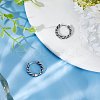 Beebeecraft 1 Pair 316 Surgical Stainless Steel Hoop Earrings EJEW-BBC0001-64B-4