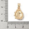 Brass Enamel Pendants KK-Z107-07G-3