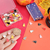 SUNNYCLUE 60Pcs 6 Colors Halloween Alloy Enamel Pendants FIND-SC0010-89-3