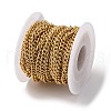Brass Textured Curb Chains CHC-H113-23G-3