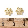Flower Brass Bead Caps KK-F892-34G-12-2