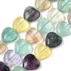 Natural Colorful Fluorite Beads Strands G-B022-06C-01-1